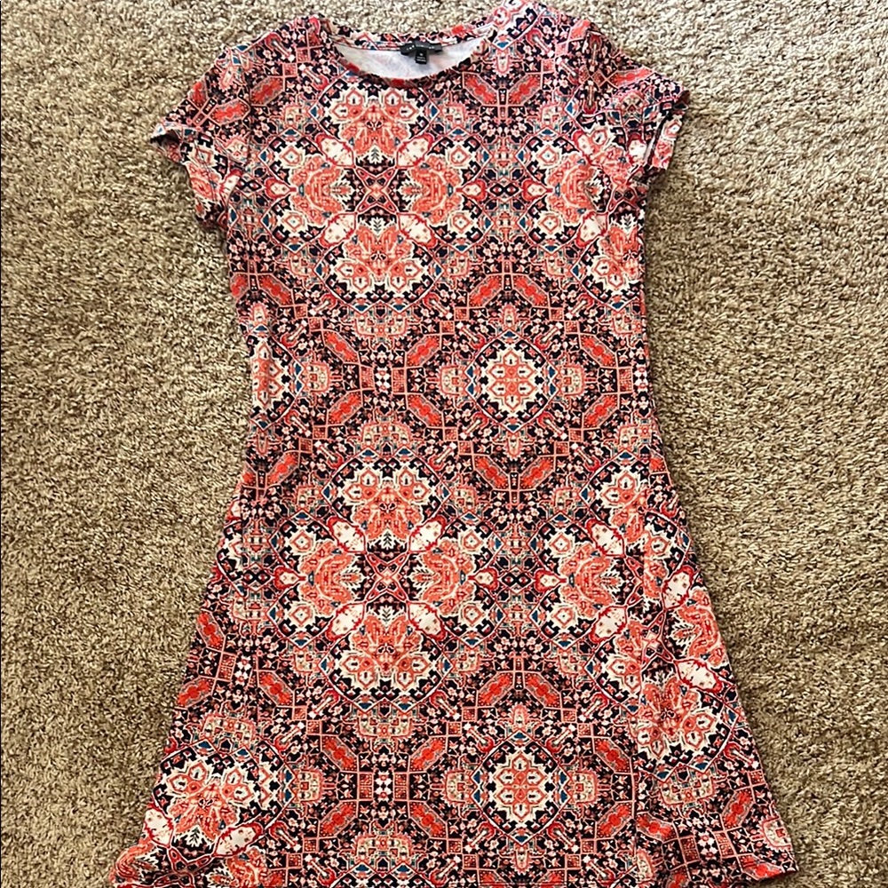 The Limited A Line Mini Dress Crew Neck Short Sleeve